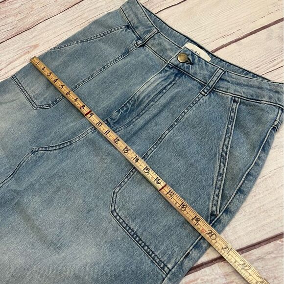 ba&sh Faded Denim Lady Skirt Midi Size 3 = US Large - Picture 7 of 12